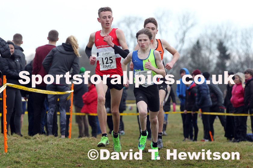 Boys under-15s Northern Cross Country Champs., Camp Hill Estate, Kirklington.  Photo: David T. Hewitson/Sports for All Pics
